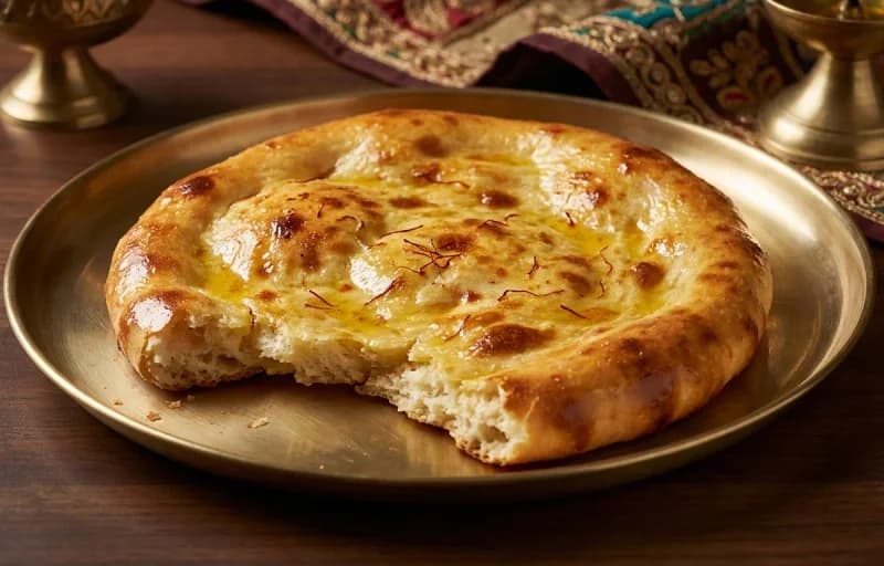 Vegetable Seekh Kebab, Sheermal and Mint Chutney - Recipe 2