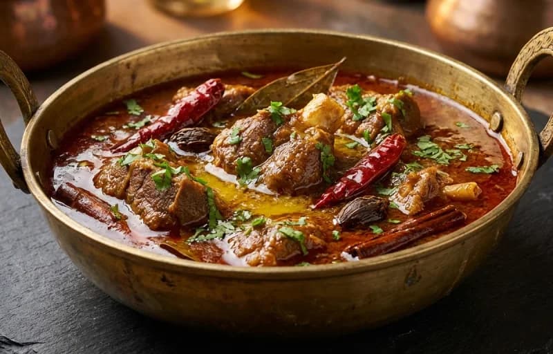 Shikari Maas with Chapati - Recipe 1