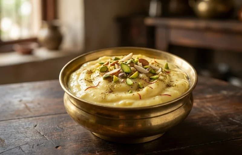 Shrikhand with Puri - Recipe 1