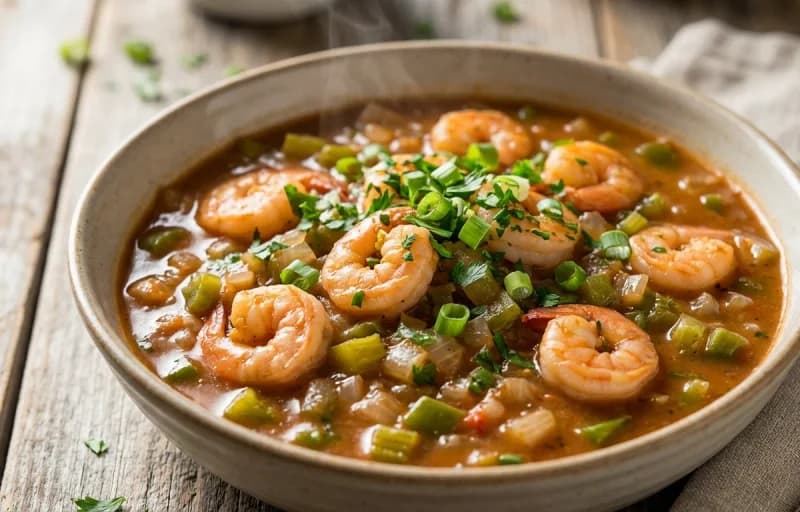 Shrimp Étouffée with Steamed Basmati Rice - Recipe 1