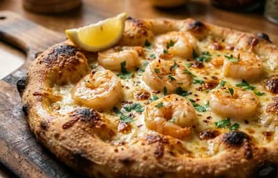Shrimp Scampi Pizza