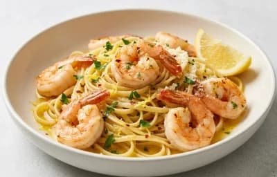 Shrimp Scampi with Linguine