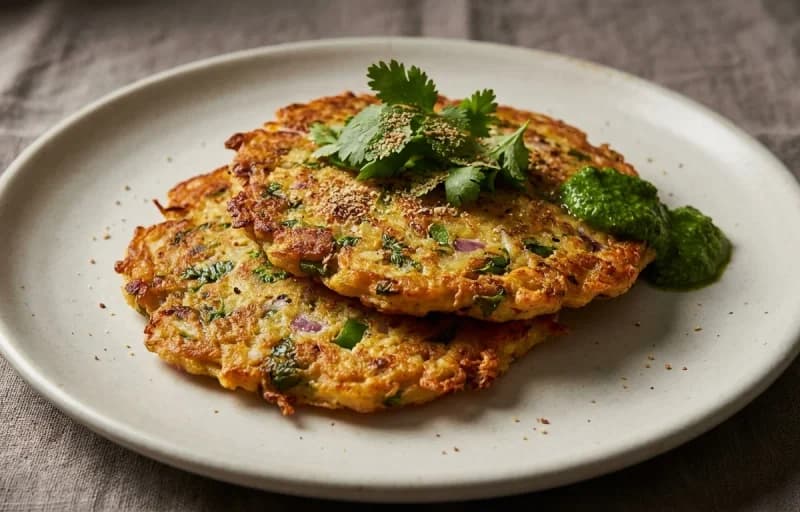Sindhi Potato Pancake with Curd - Recipe 1