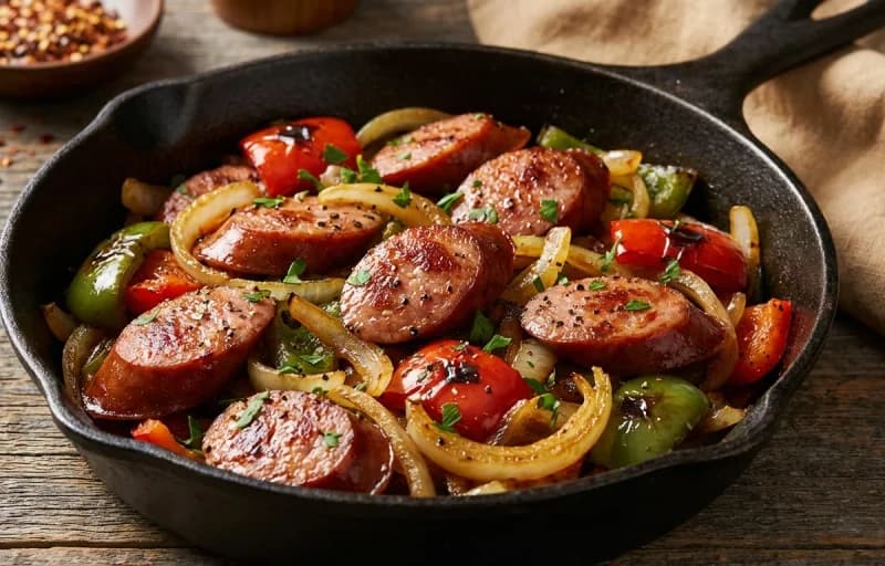 Smoked Sausage, Potato Salad and Baked Beans - Recipe 1