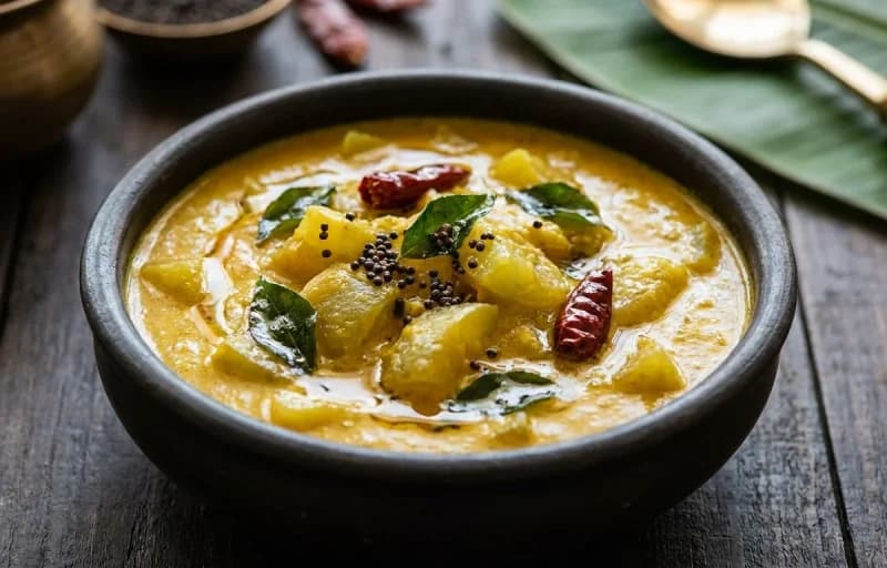 Boiled Rice, Southekayi Gassi and Beans Palya - Recipe 2