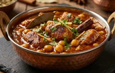 Soya Chaap Chola Curry