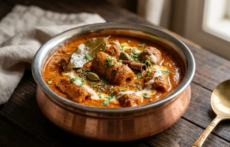 Soya Chaap Masala with Roti - Recipe 1