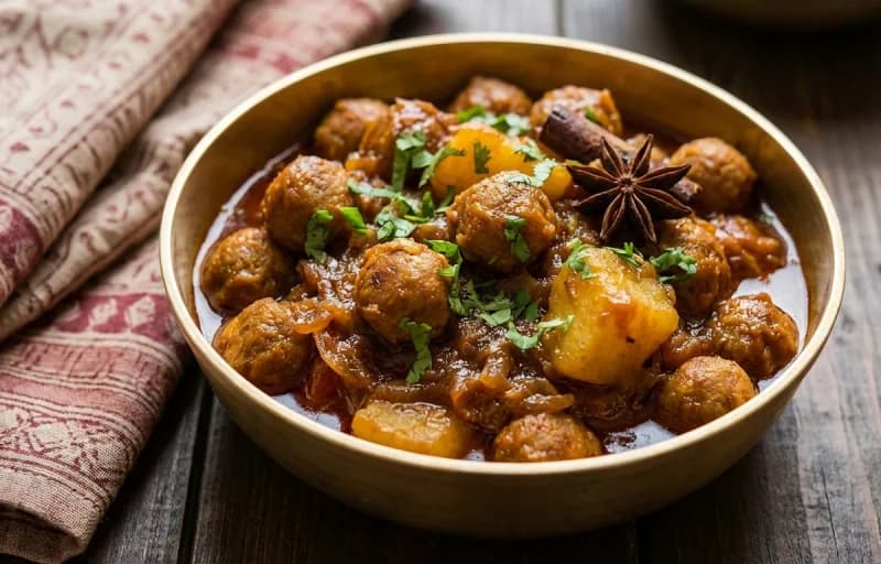 Basanti Pulao with Soyabean Kosha - Recipe 2