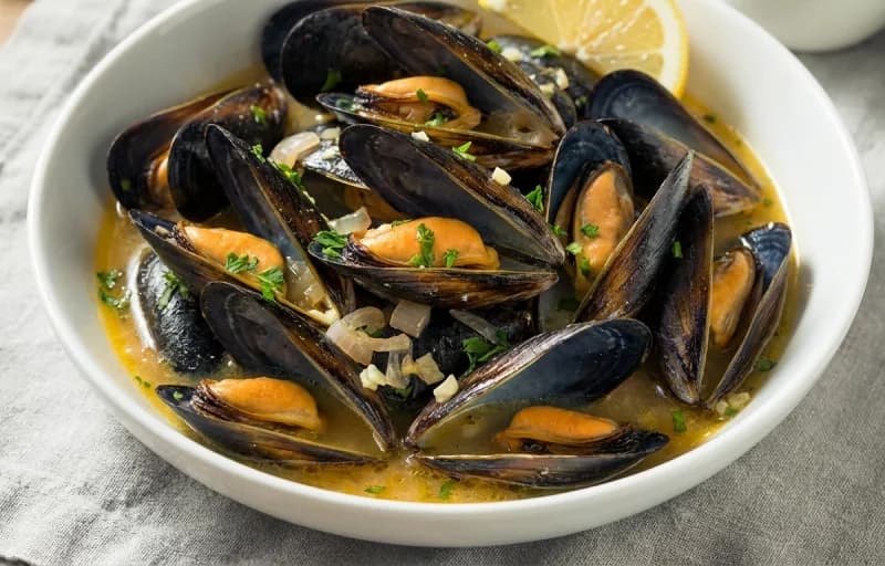 Steamed Mussels