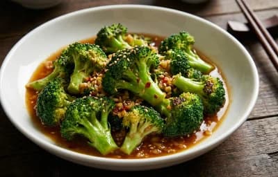 Stir-Fried Broccoli with Garlic Sauce