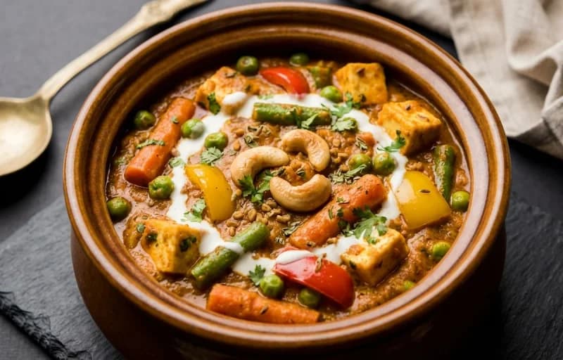 Subz Handi with Khamiri Roti - Recipe 1