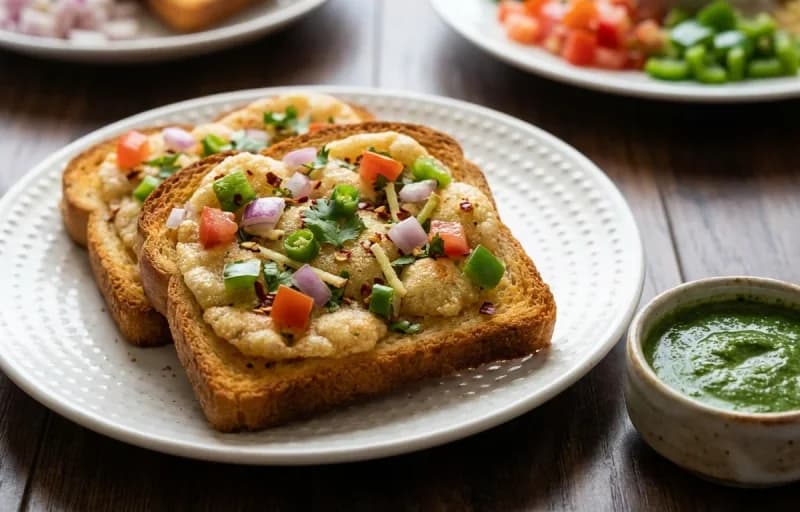 Poached Egg, Suji Toast and Filter Coffee - Recipe 2