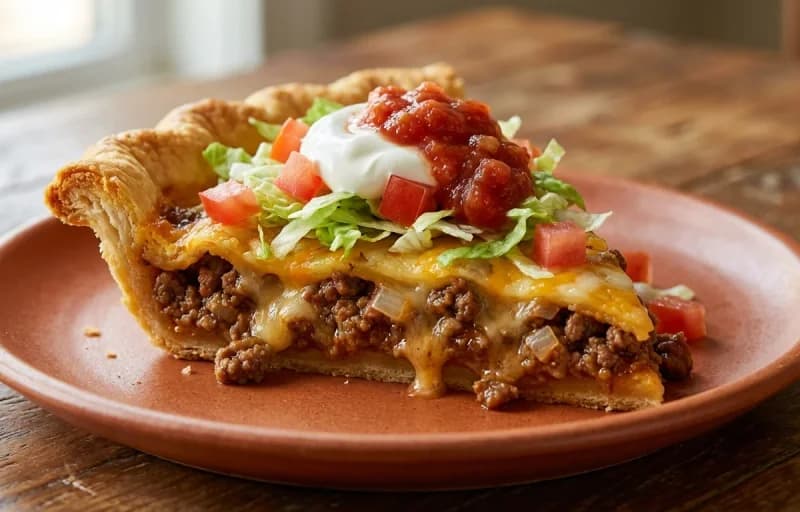 Taco Pie with Side Salad - Recipe 1