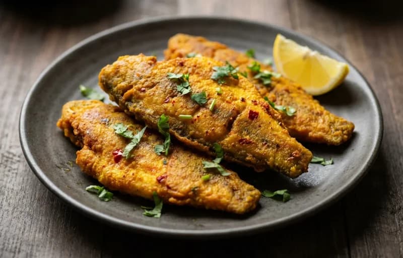 Tarela Machhi, Bajra Rotla, Lasan ni Chutney and Masala Chaas - Recipe 1