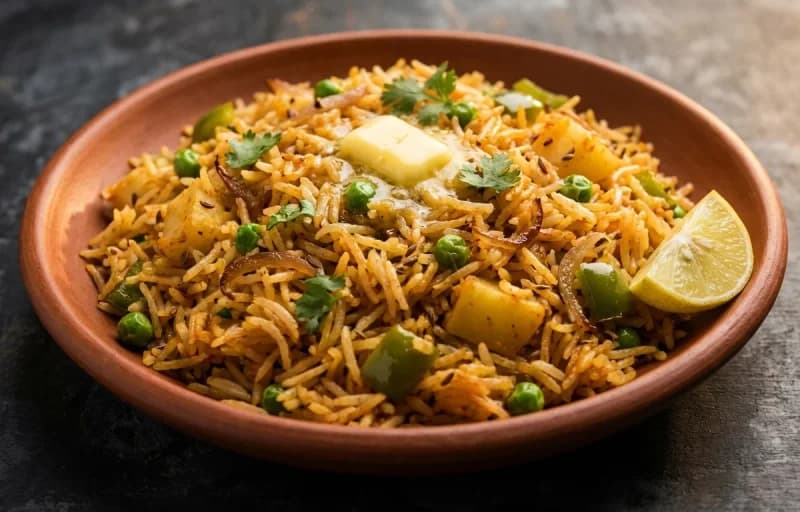 Tawa Pulao with Cucumber Raita - Recipe 1