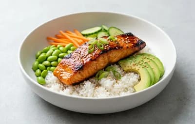 Teriyaki Salmon Bowl