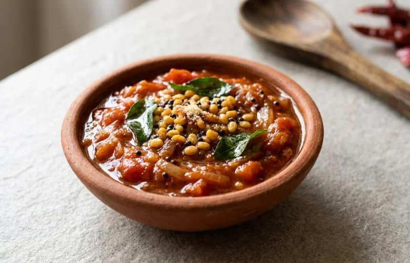 Kambu Dosa, Thakkali Chutney and Pudhina Chutney - Recipe 2