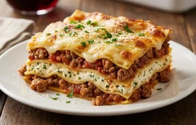 Three-Cheese Lasagna