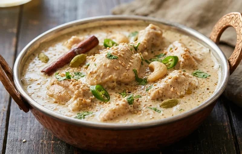 Til Murgi, Steamed Basmati Rice, Bilahi Tok and Prawn Stir-Fry - Recipe 1