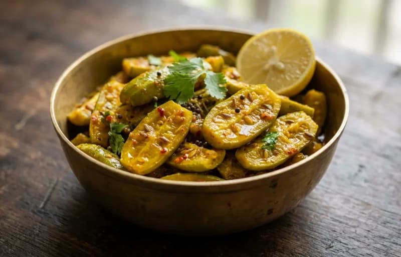 Tindora nu Shaak with Jowar Bhakri - Recipe 1