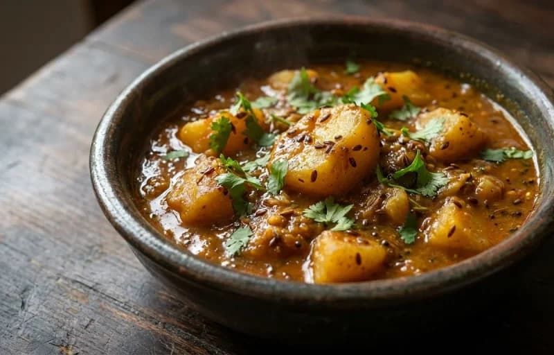 Tisi Jhor with Steamed Basmati Rice - Recipe 1