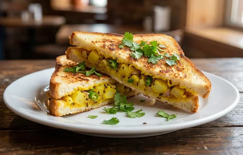 Tofu Bhurji with Masala Toast - Recipe 2