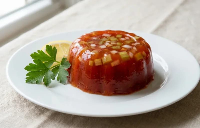Tomato Aspic with Buttery Crackers - Recipe 1