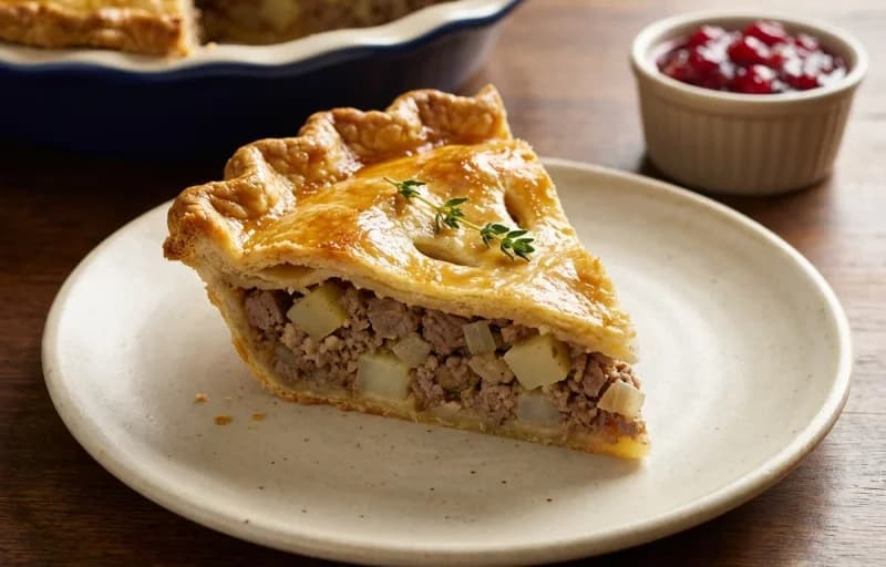 Tourtière, Mashed Potatoes and Buttered Peas - Recipe 1