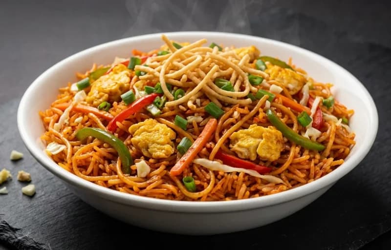 Triple Schezwan Egg Fried Rice