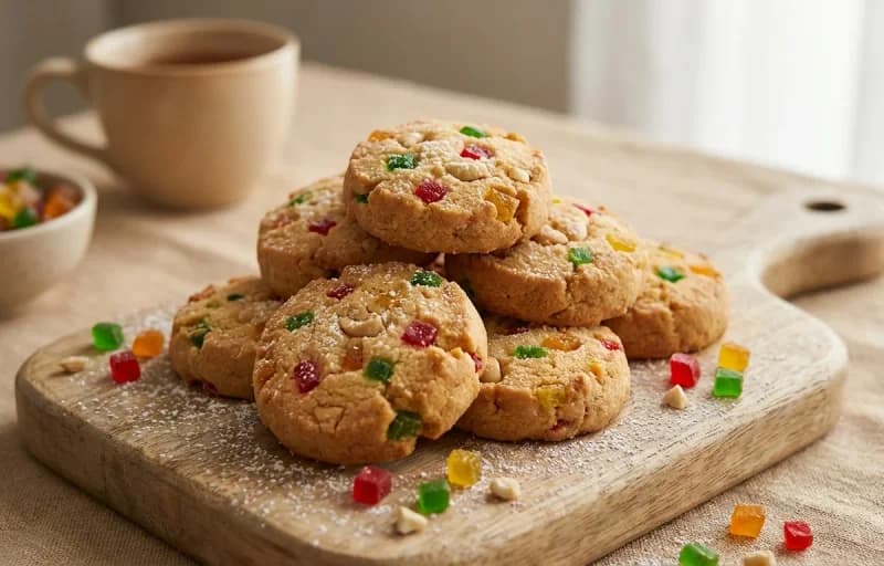 Tutti Frutti Biscuits with Irani Chai - Recipe 1