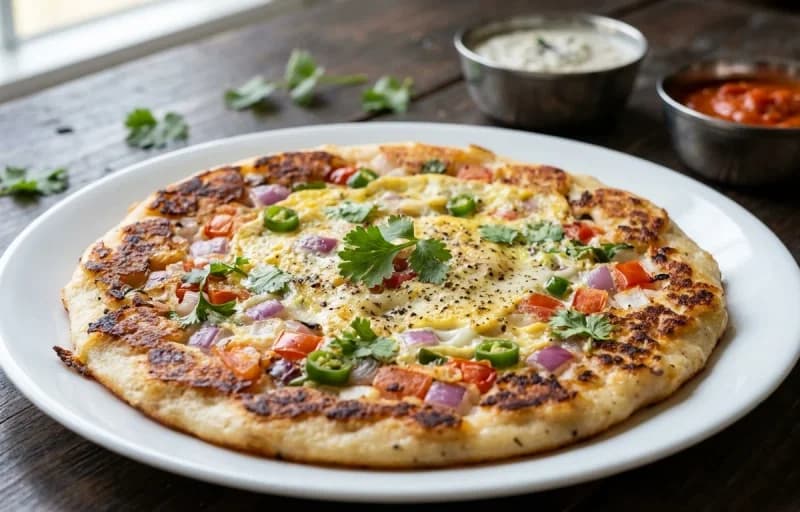 Uttapam with Ginger Chutney - Recipe 1