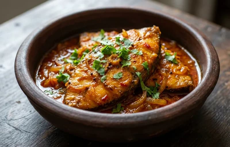 Vaghareli Machhi, Moong Dal Khichdi and Punjabi Kadhi Pakora - Recipe 1