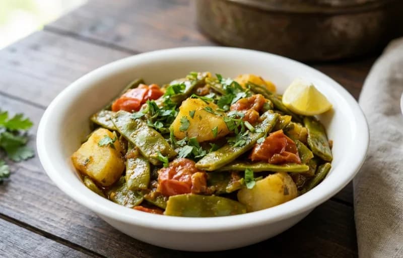 Rotli with Valor Papdi nu Shaak - Recipe 2