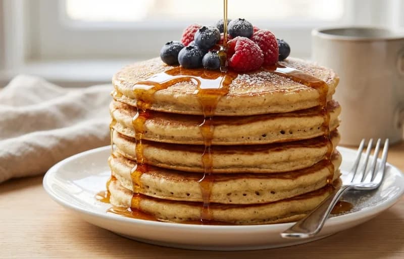 Pancakes, Maple Syrup and Mixed Berry Compote - Recipe 1