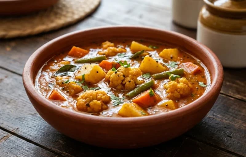 Vegetable Ambot Tik with Ukda Tandul - Recipe 1