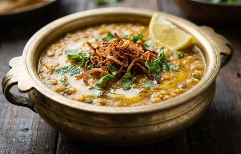 Vegetable Haleem with Butter Naan - Recipe 1