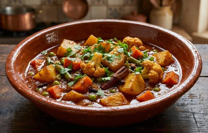 Vegetable Vindaloo with Goan Pao - Recipe 1