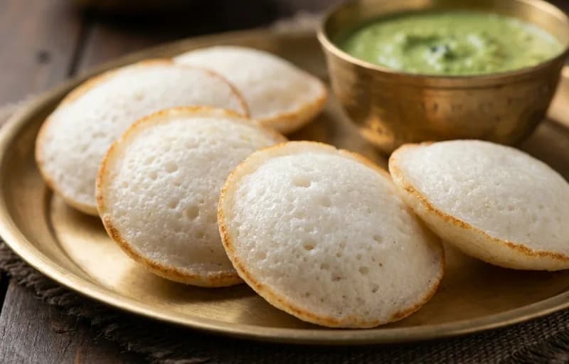 Vellai Paniyaram with Kothamalli Chutney - Recipe 1