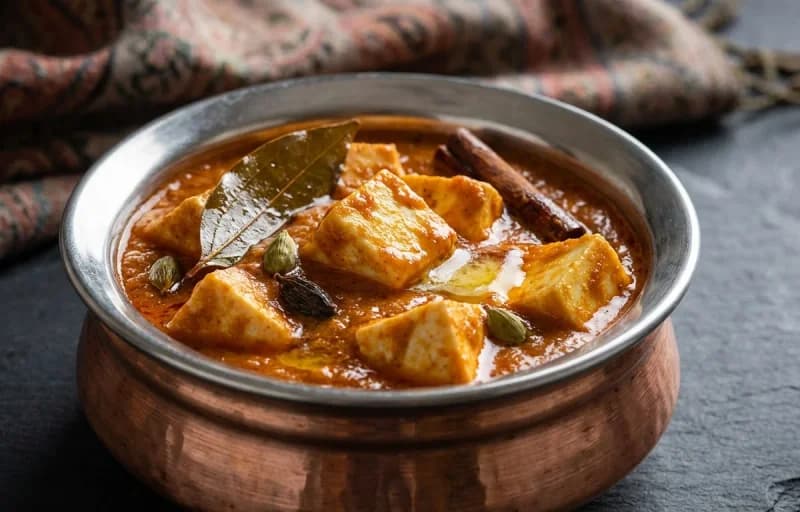 Veth Chaman, Steamed Basmati Rice and Haak Saag - Recipe 1