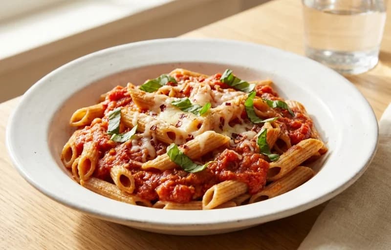 Eggplant Parmesan, Whole Wheat Pasta and Arugula Salad - Recipe 2