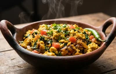 Anda Bhurji with Methi