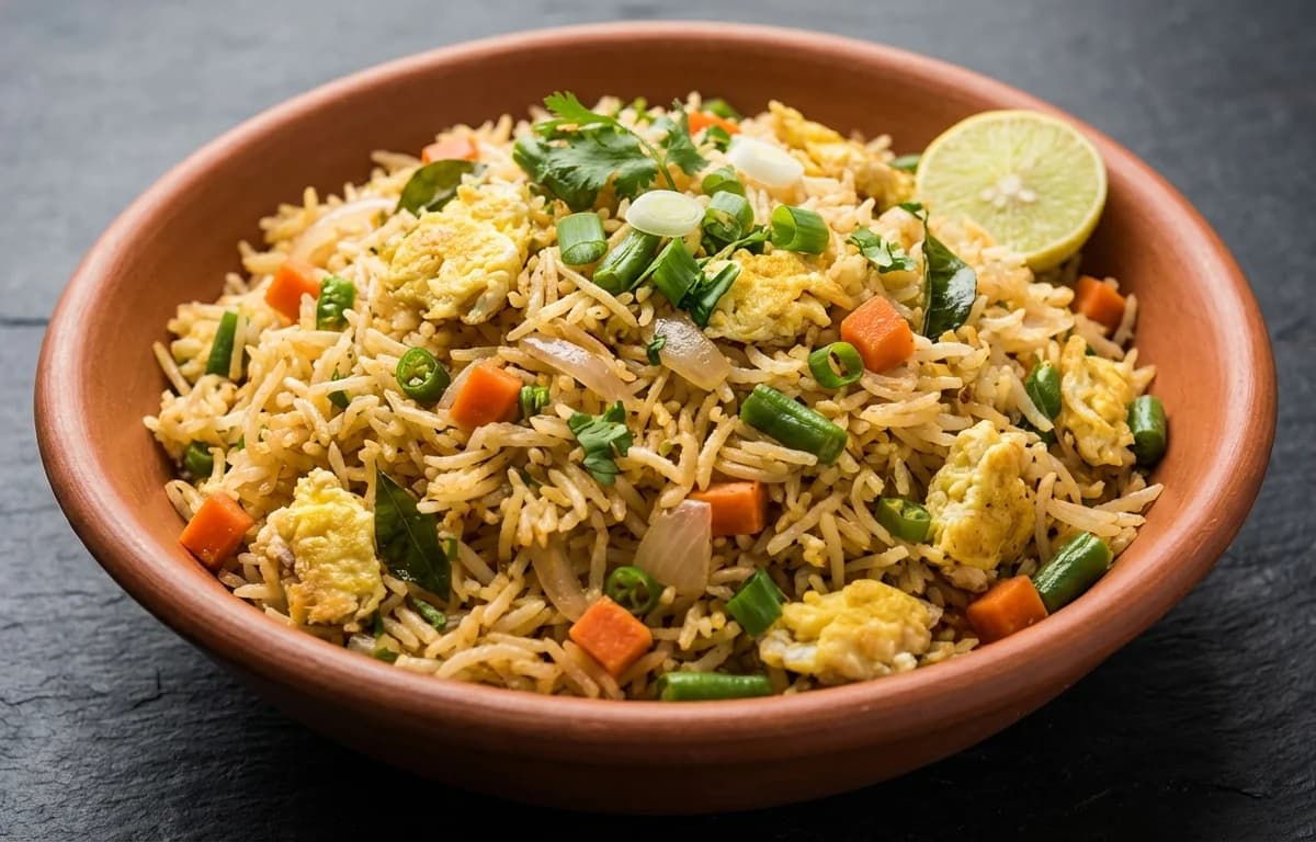 Andhra Egg Fried Rice