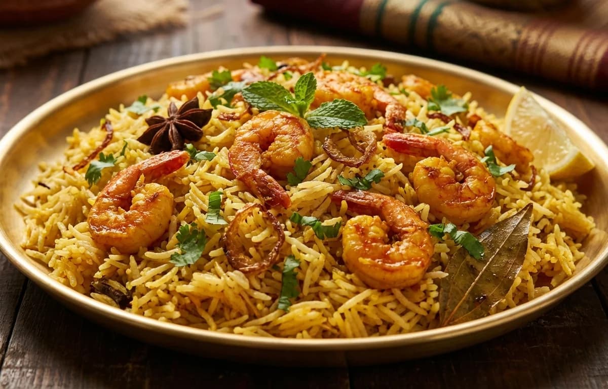 Andhra Prawn Pulao