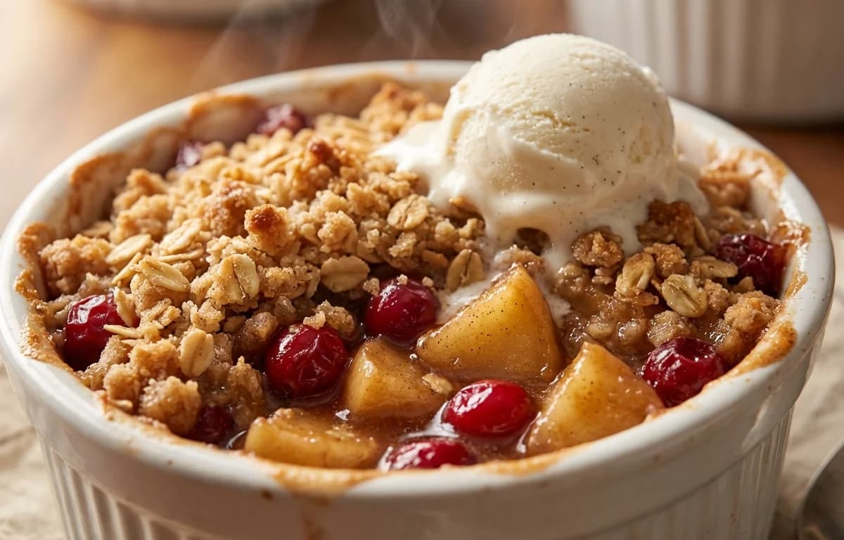 Apple Cranberry Crisp