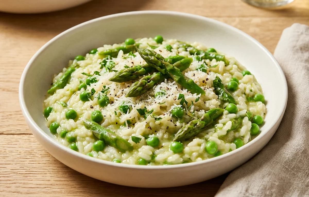 Asparagus and Pea Risotto