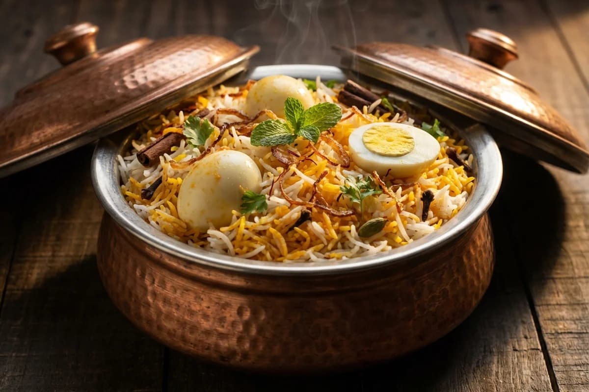 Awadhi Anda Biryani
