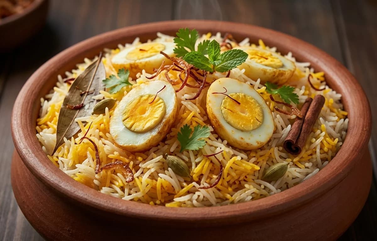 Awadhi Egg Pulao