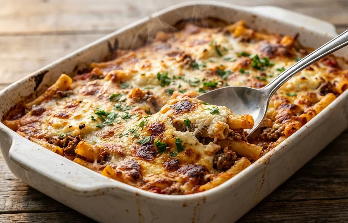 Baked Ziti with Ground Beef