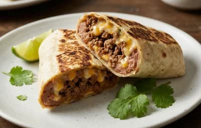 Beef and Bean Burrito