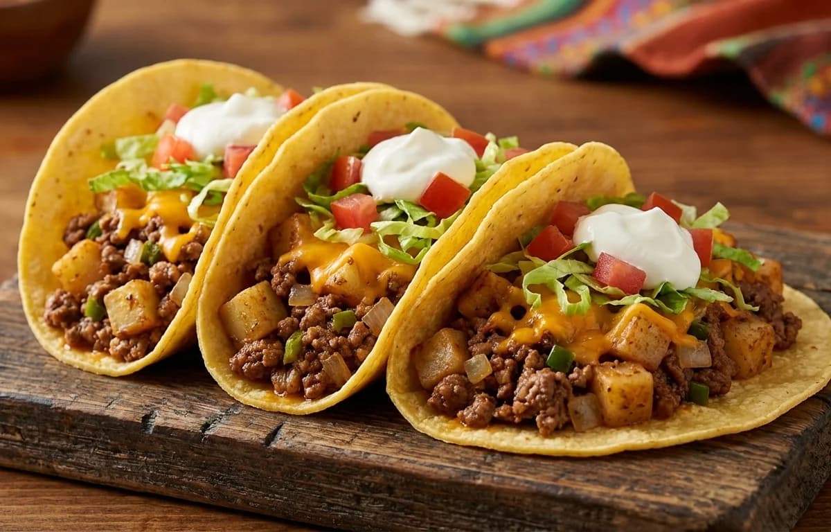 Beef and Potato Tacos
